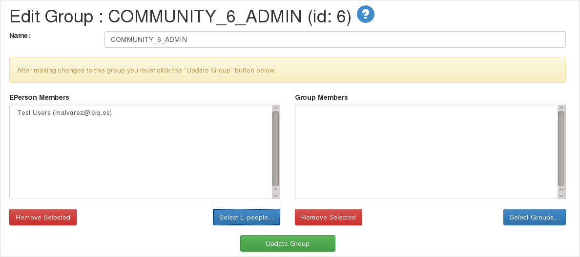 Set community administrators