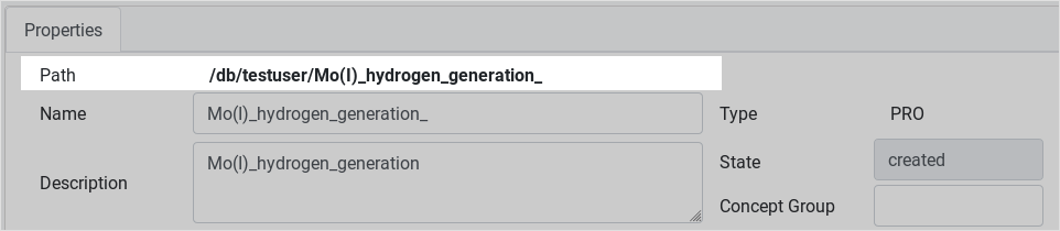 Element current path