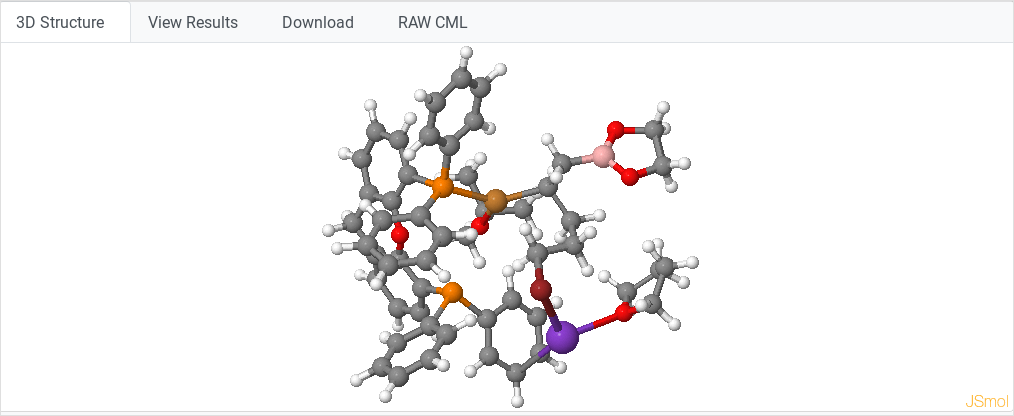 JSmol molecule visualization