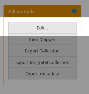 Collection admin options